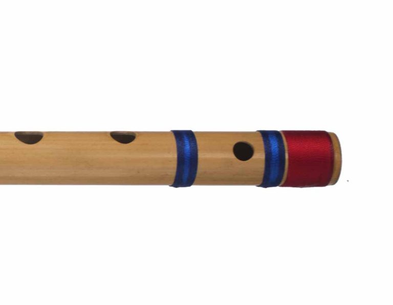 Kanha Flutes B Scale Natural Base Assam Bamboo Bansuri (Right Hand ...